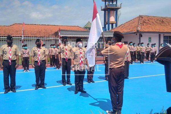 Tepat di Hari Sumpah Pemuda, Pengurus & Anggota Gugus Depan Pramuka Binaan Lapas Indramayu dilantik