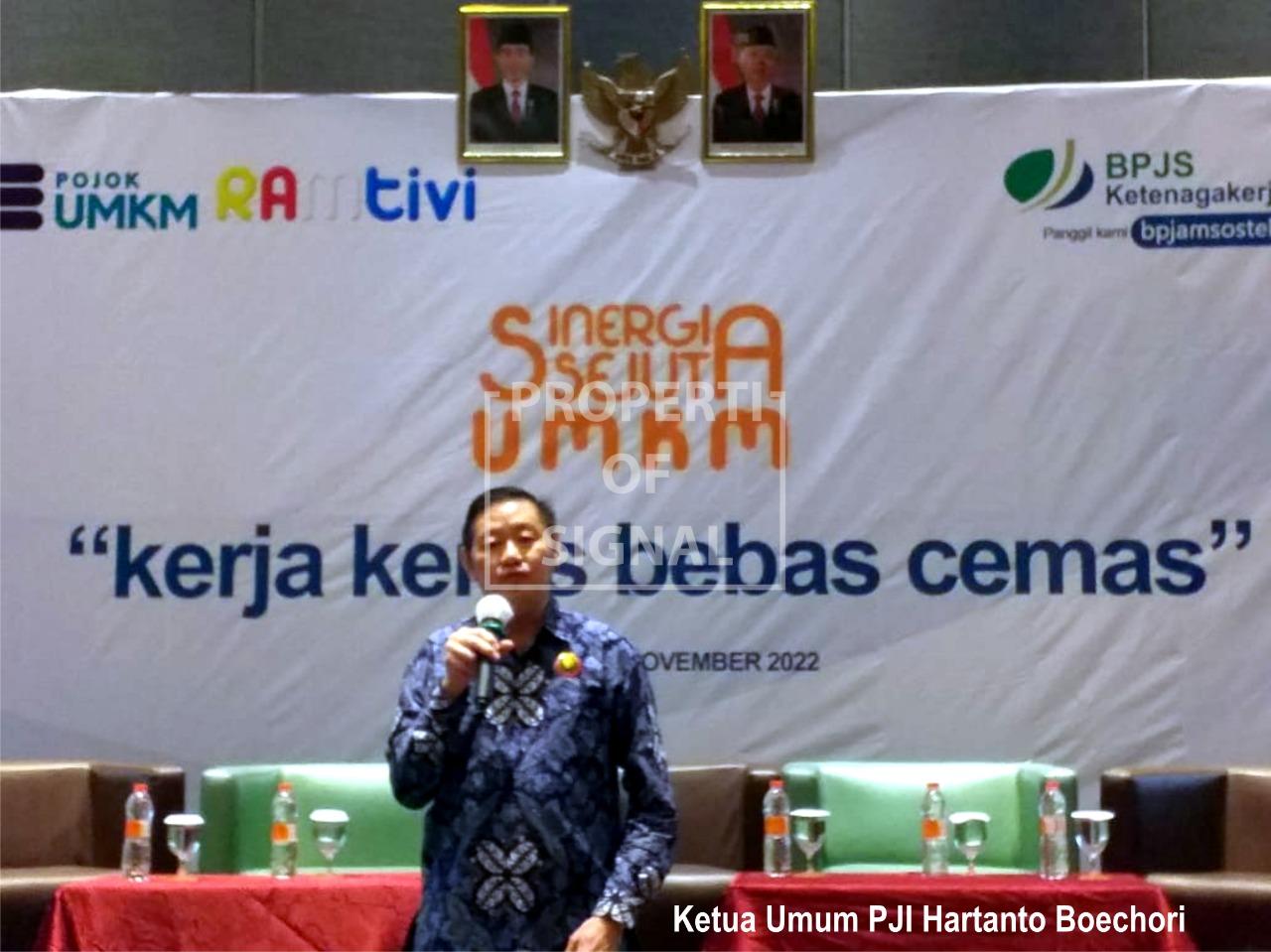 <em>Persatuan Jurnalis Indonesia (PJI) Mendukung “Sinergi Sejuta UMKM”</em>