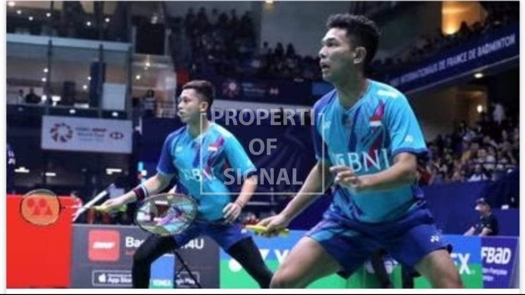 Turnamen Bulu Tangkis Korea Open 2023 : Pasangan Fajar Alfian/ Mohammad Rian Ardianto Melenggang ke final