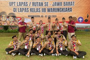 Lapas Indramayu Ikuti Pembukaan Latihan Gabungan Pramuka di Lapas Kelas IIB Warung Kiara