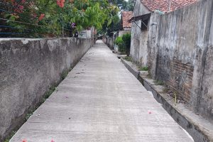 Akhirnya Gang Amarta I dan Gang Martomidjojo di cor beton, Warga sekitar ucapkan terimakasih.